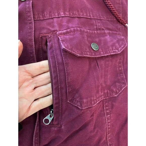 Berne Ladies Maroon Jacket Plaid Lining Snap Closures XL - Picture 10 of 16